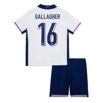 Inghilterra Conor Gallagher #16 Maglia Gara Casa Repliche Europei 2024 Bambino